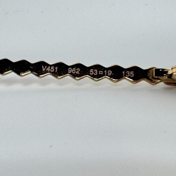 Valentino Eyeglasses Frames gold Womens V451 962 53-19-135 H502 - Picture 5 of 7